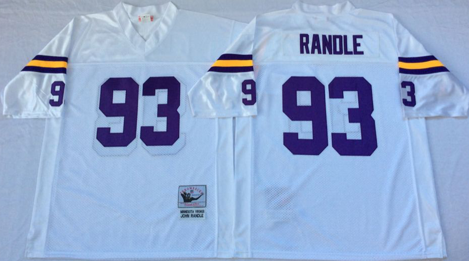 Men NFL Minnesota Vikings #93 Randle white Mitchell Ness jerseys->pittsburgh steelers->NFL Jersey
